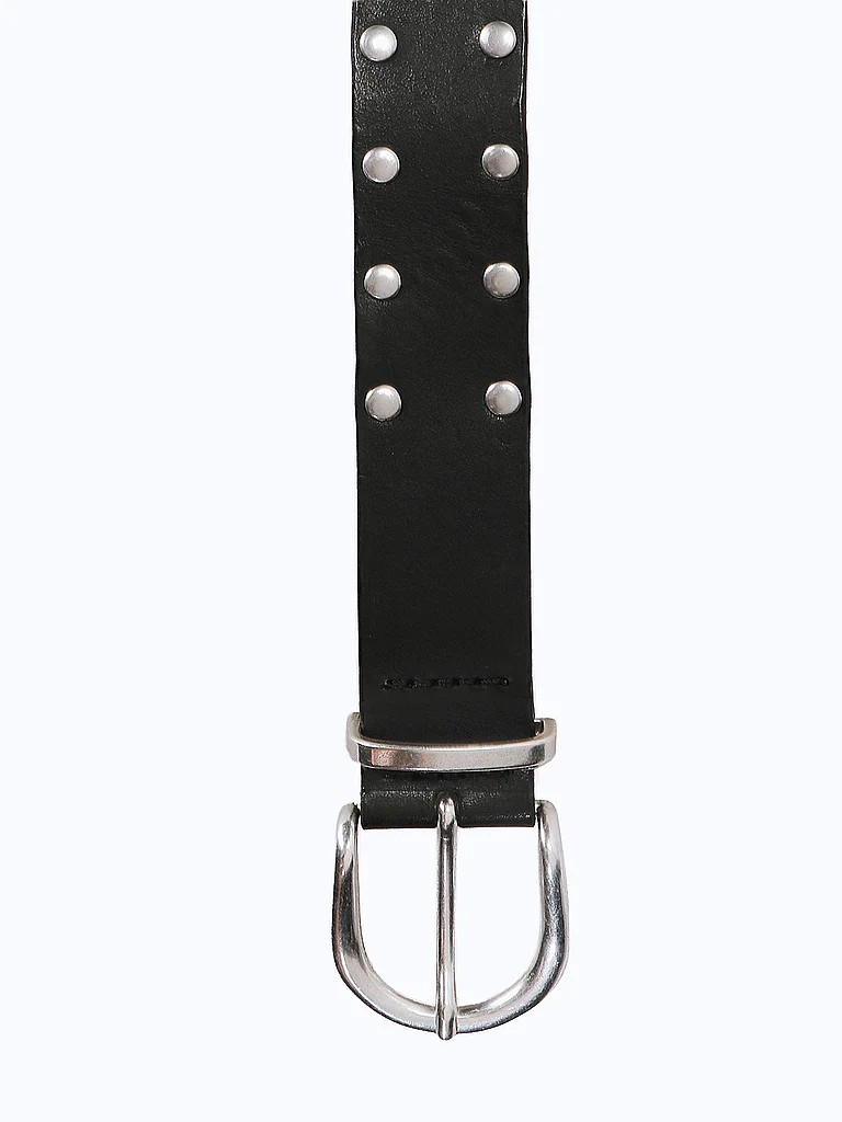 NUDIE JEANS Cinturón de cuero negro | 100